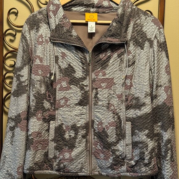 Ruby Rd. Silver & Brown/Rust Colored Jacket - Picture 1 of 5